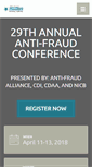 Mobile Screenshot of annualantifraudconference.com